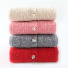 儿童宝宝羊毛针织开衫麻花圆领男女童保暖针织打底毛衣外套，童装毛衣，初丹羊绒童装