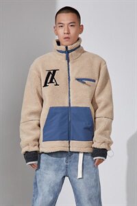 棉衣男外套2021新款韩版潮流加厚保暖情侣羊羔绒 A436-902-P100图片
