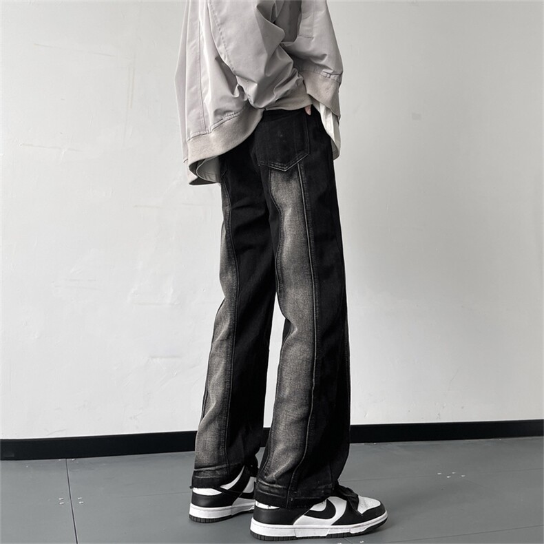 美式高街牛仔裤男潮牌个性显高休闲裤G6011/P48,男装牛仔裤,电商D202-1
