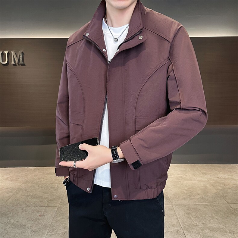 秋季新款夹克外套男春秋休闲百搭时尚立领男士夹克N818-P80,男装夹克,星座310B-3