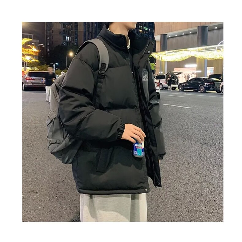 1506-1/MMY0101/P60棉衣男冬季加绒加厚棉袄外套青少年宽松立领图片