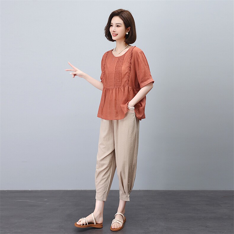 纯苎麻套装限价,女装套装/套裙,3200格调