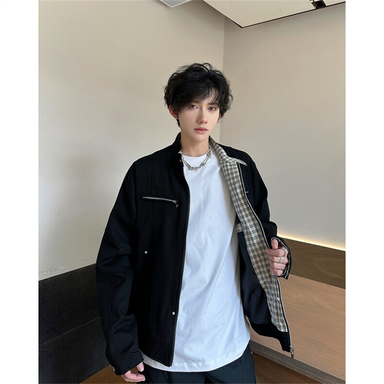 美式重工哈灵顿夹克二代男女cleanfit重磅帆布休闲立领短款工装潮图片