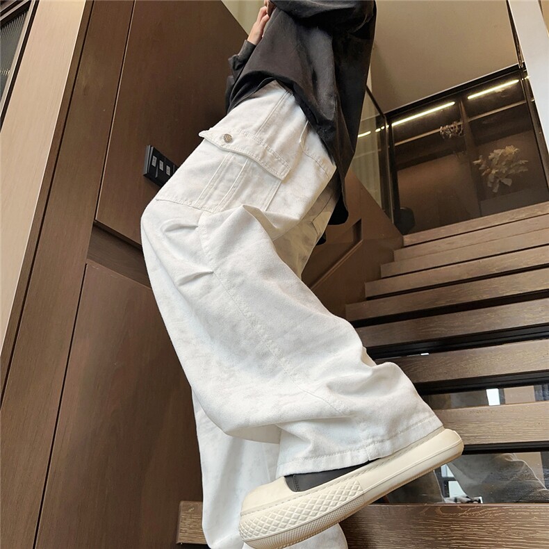 TP40美式高街暗黑印花宽松工装牛仔裤潮流男装,男装牛仔裤,星座302A-2