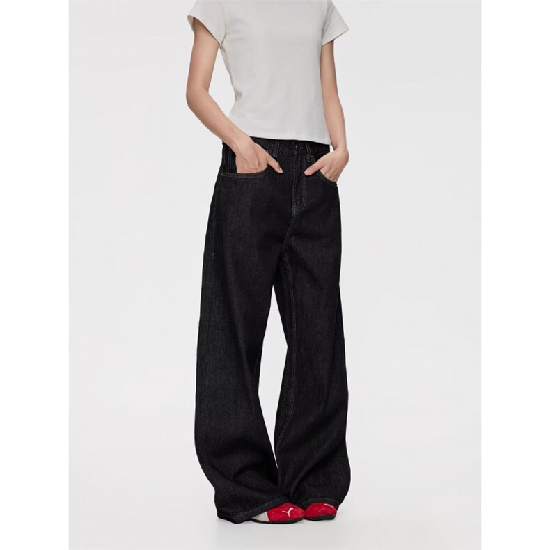 1506-1/KJG111高品质/P46港风复古极简高级感穿搭牛仔裤男女百搭，男装牛仔裤，星座1506-1