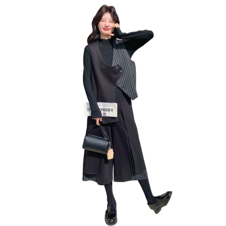 新款时尚条纹拼接三件套装2C230-605-P185-K298,女装套装/套裙,2C230