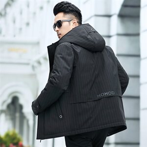 X8067钱塘2020-1冬季男士羽绒服连帽高端90白鸭绒P270图片