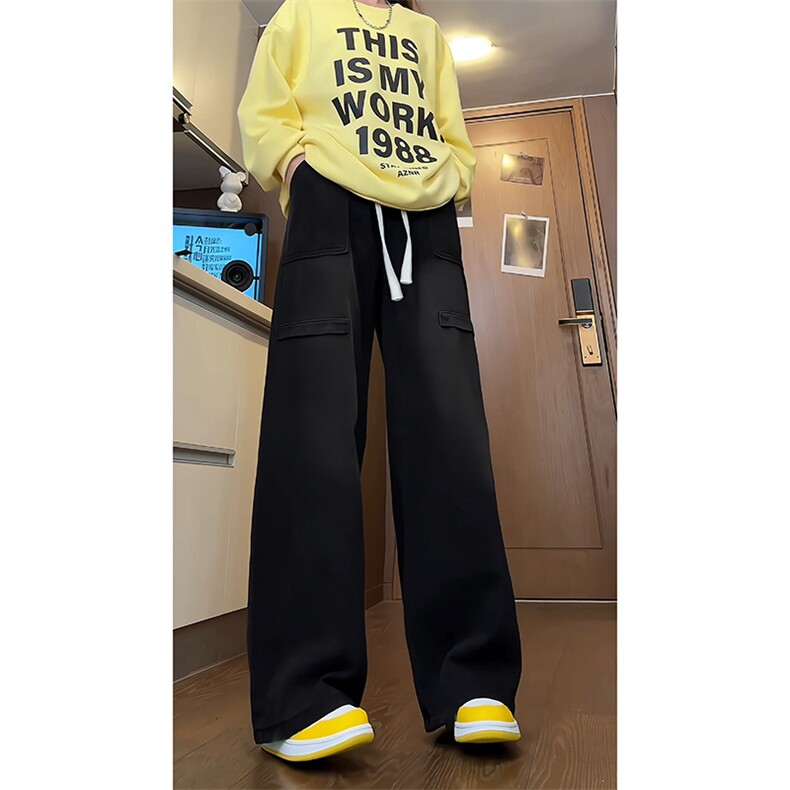 A1155TP50控70-秋季新款复古工装牛仔裤男高级感裤子美式微喇裤,男装牛仔裤,电商B241