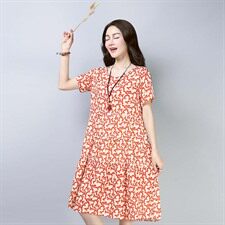连衣裙2021年夏季百搭气质流行韩版潮流优雅舒适休闲，女装连衣裙，小林双子