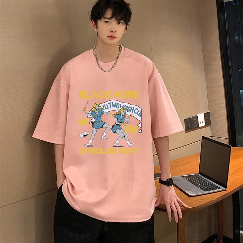 麂皮绒短袖t恤男大码半袖男JD82304-P25,男装T恤,电商A040