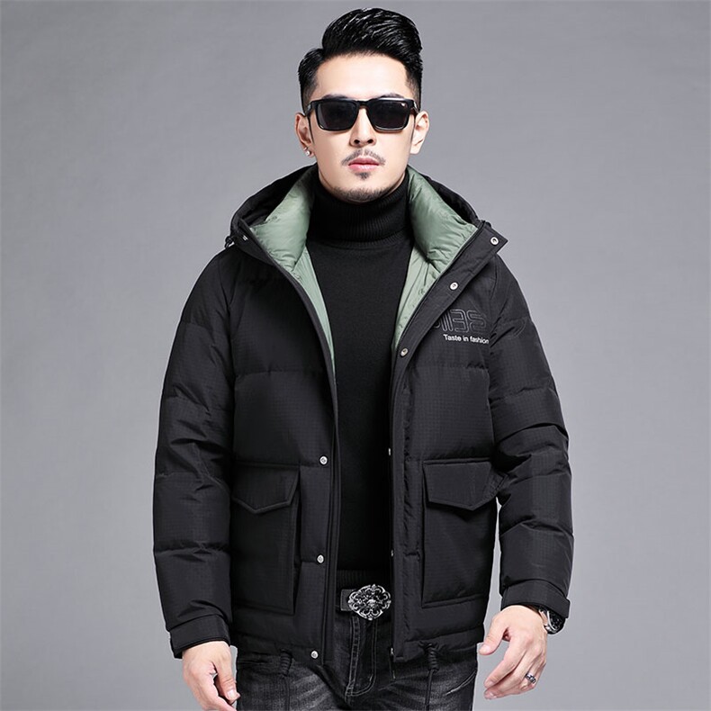 B8816钱塘2020-3冬季新款90白鸭绒羽绒服连帽男士商务精品P260,男装羽绒服,钱塘207-3