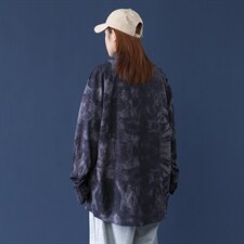 2021春季中性风蒙马特帅气抽象涂鸦印花宽松男士衬衫C3067-P40，男装衬衫，电商A001