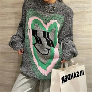 大爱心套头毛衣,女装针织衫/毛衣,LOVELS