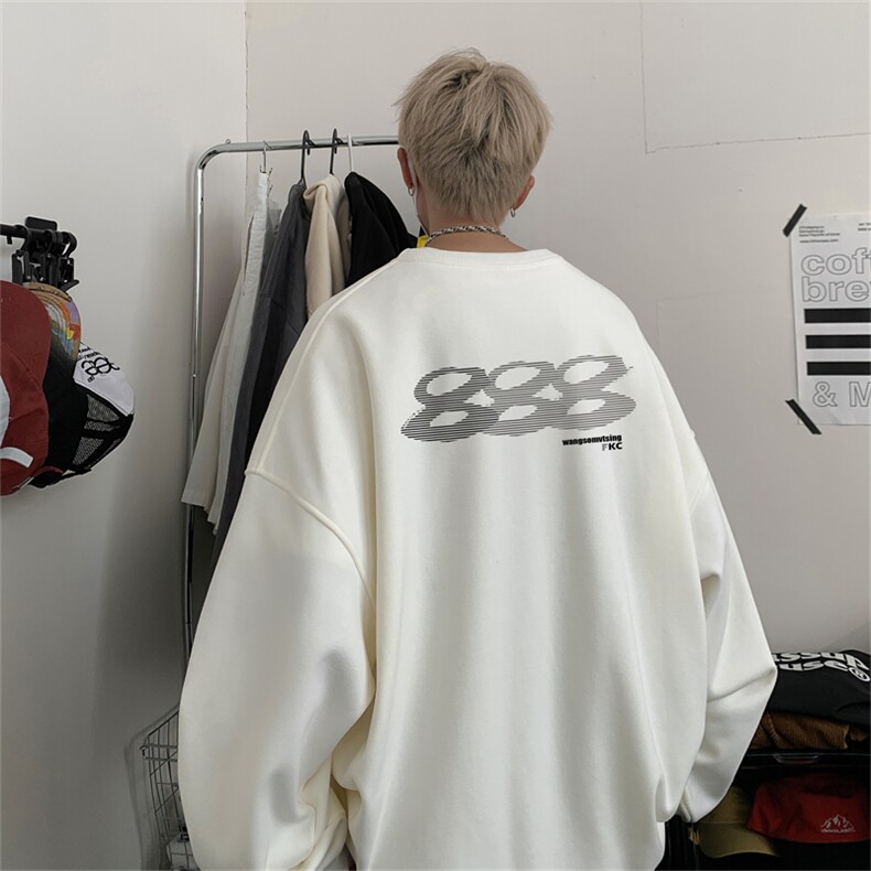 特P25控48 秋冬新款男士圆领卫衣宽松休闲日常百搭上衣WQ2423图片