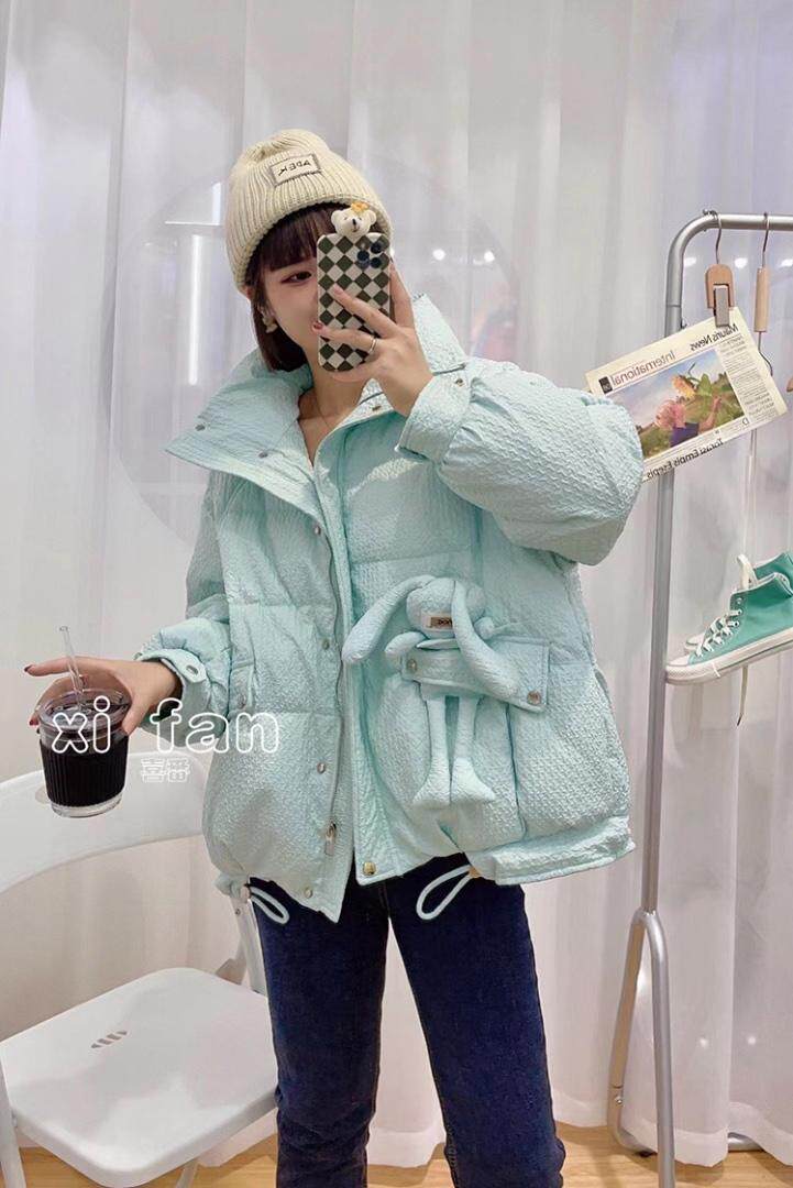 冬季新款工艺面料韩版羽绒服，女装羽绒服，韩衫衣社