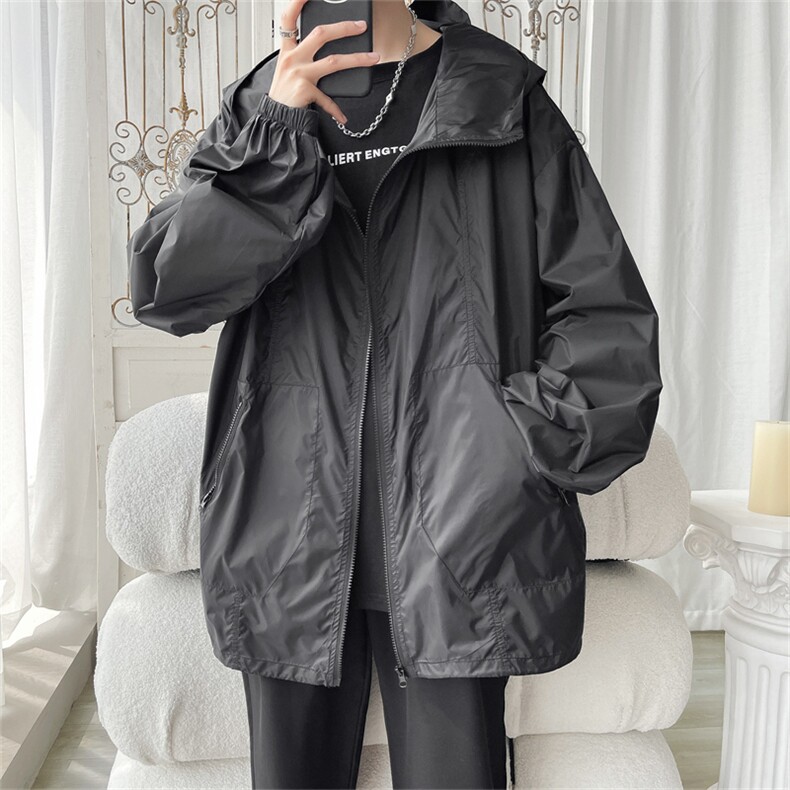 F8077/P60防晒指数UPF50+有报告防紫外线防晒服男外套防晒衣,男装防晒衣,电商A141