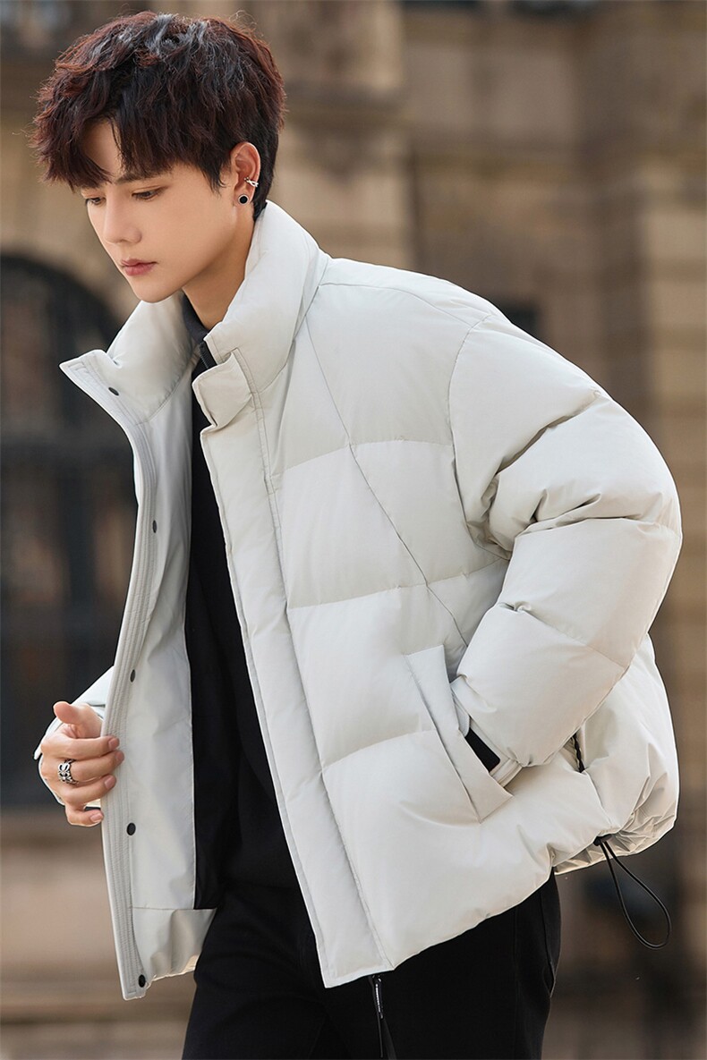 羽绒服男款冬季加厚2025新款高级感痞帅男生短款面包服外套2755,男装羽绒服,电商A355（原A415）