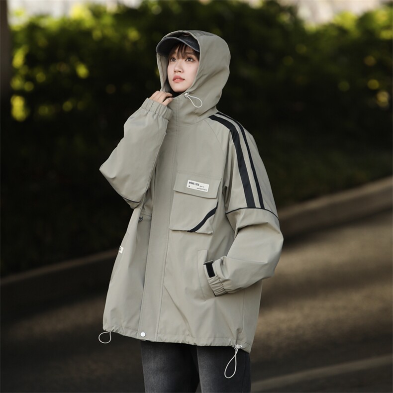 春季新款现货中性风三防冲锋衣宽松夹克男外套DSA157B-JK177-P85,男装夹克,电商A157B