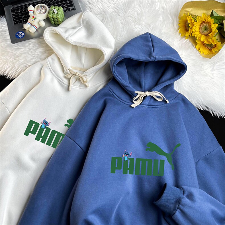 WY2227-P35加绒款-P40纯棉连帽卫衣男大码运动帽衫宽松薄,男装卫衣,电商A040