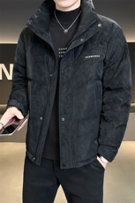 新标50-2448M-4XL-P195店主风冬季麂皮绒手感面料休闲羽绒服男，男装羽绒服，电商B255