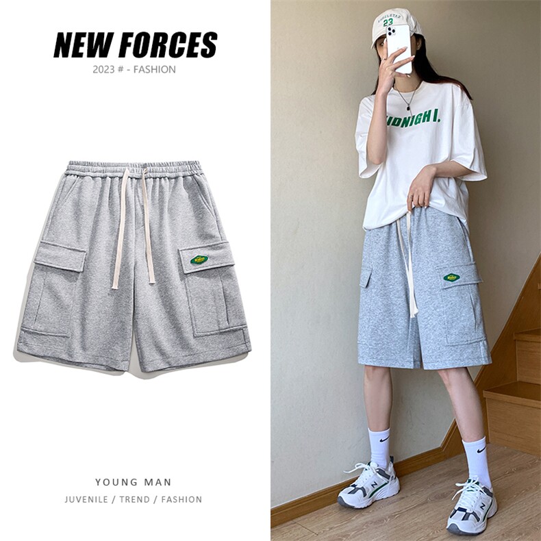 抖音得物唯品品质 2025女模新品工装运动裤夏装短裤卫裤DK05P50图片