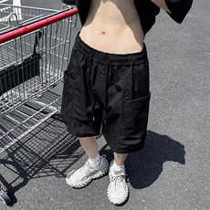 速干运动短裤男2024新款夏季大码中裤子宽松休闲五分裤K5312-P37，男装牛仔裤，星座412-3