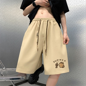 新款直播抖音得物高品质菠萝格运动男休闲短裤K029特P25图片