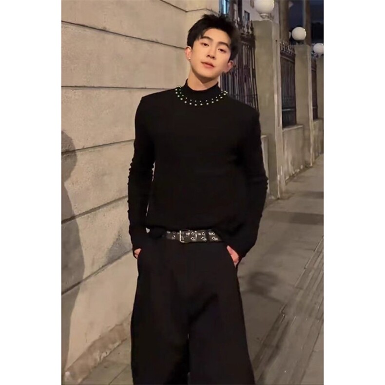 JY619-P52高质量冬季打底针织毛衣男,男装T恤,星座1501-3