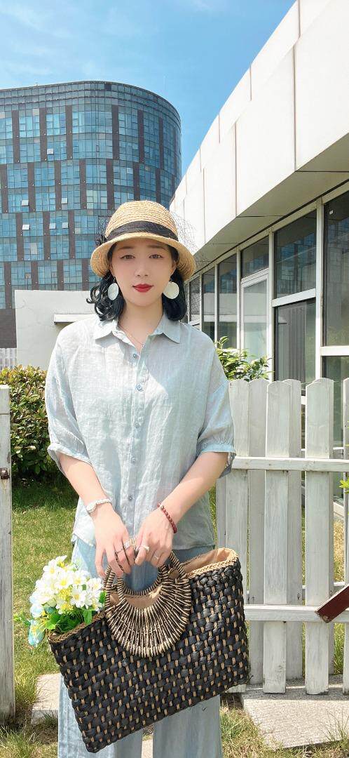 纯苎连衣裙小衫裤子裙子衬衣 时尚风 风淑女风休闲风，女装连衣裙，川哲