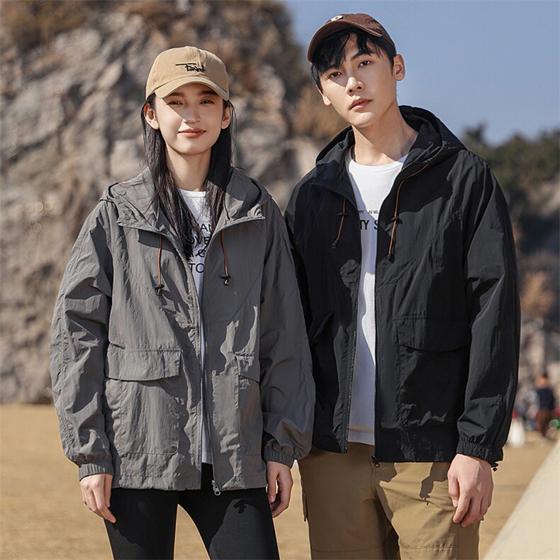 防晒衣男士夏季轻薄款户外连帽骑行服潮牌港风冰丝外套2350-P35,男装防晒衣,星座1403B