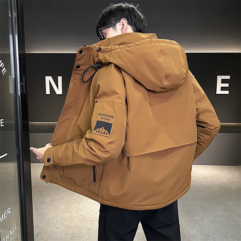 原版高品质有【新标】男羽绒服冬季工装白鸭绒冲锋衣外套男,男装夹克,星座507A（原星座306B-2）
