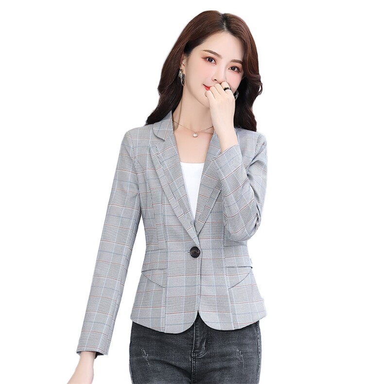 2021春秋季新款优雅气质下摆褶皱款小西装,女装西装,阿菲诺依