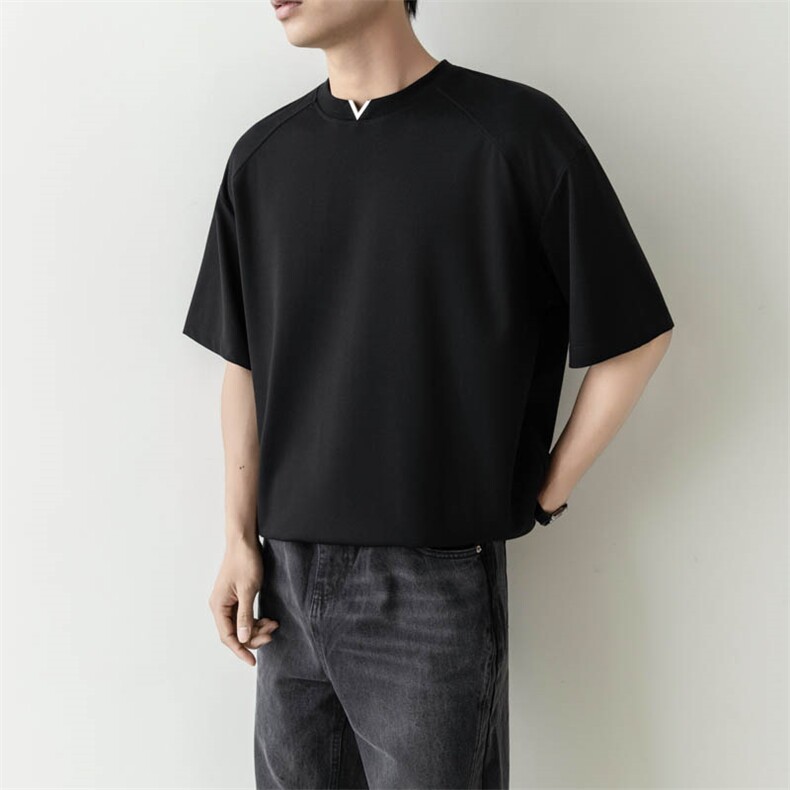 夏打底衫纯色百搭纯色圆领T恤短袖轻熟风A236-82537-特P38,男装T恤,电商A236