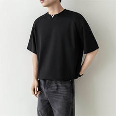 夏打底衫纯色百搭纯色圆领T恤短袖轻熟风A236-82537-特P38，男装T恤，电商A236