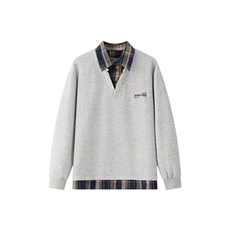 【现货】卫衣男假两件翻领长袖P42YW35，男装卫衣，星座1112-1