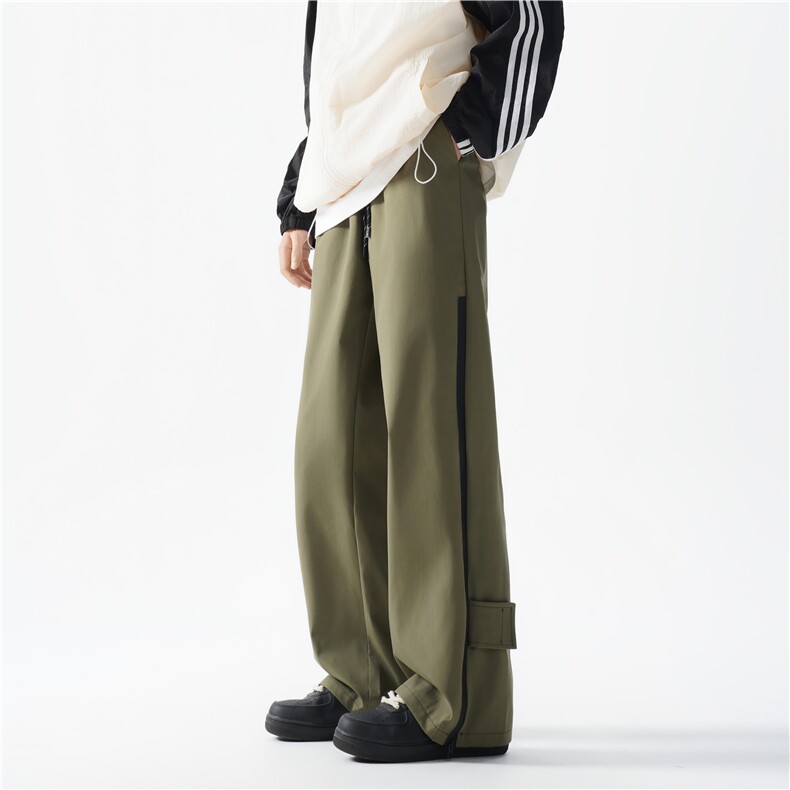 抖音品质秋季新款机能户外拉链宽松冲锋裤B315-K24302-特p35控68,男装休闲裤,电商B315