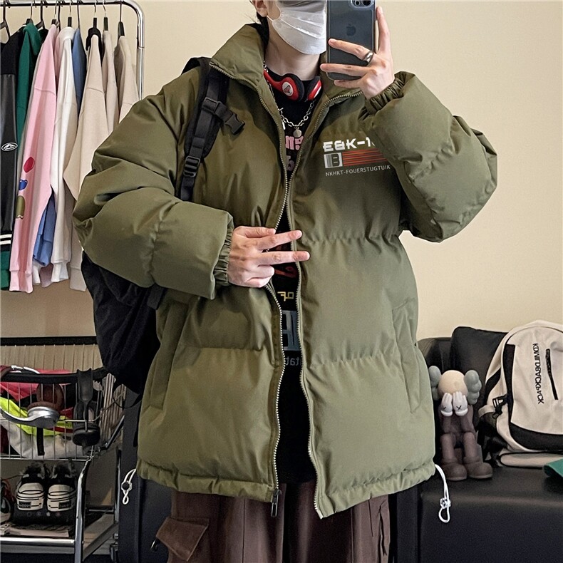 抖音品质秋冬新款潮流印花防寒保暖冲锋棉服MY23402特批70控118,男装棉衣,星座605(原A050)