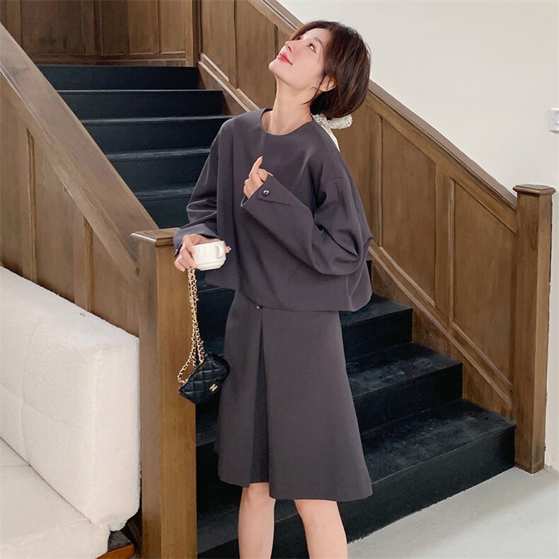 【现货】简约款性价比上衣+半裙套装2C277-6628-P145-K238,女装套装/套裙,2C277