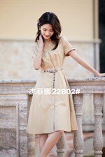 【现货】收腰设计优雅高挑，快来与连衣裙来一次美丽邂逅，女装连衣裙，杰菲娜(6F)