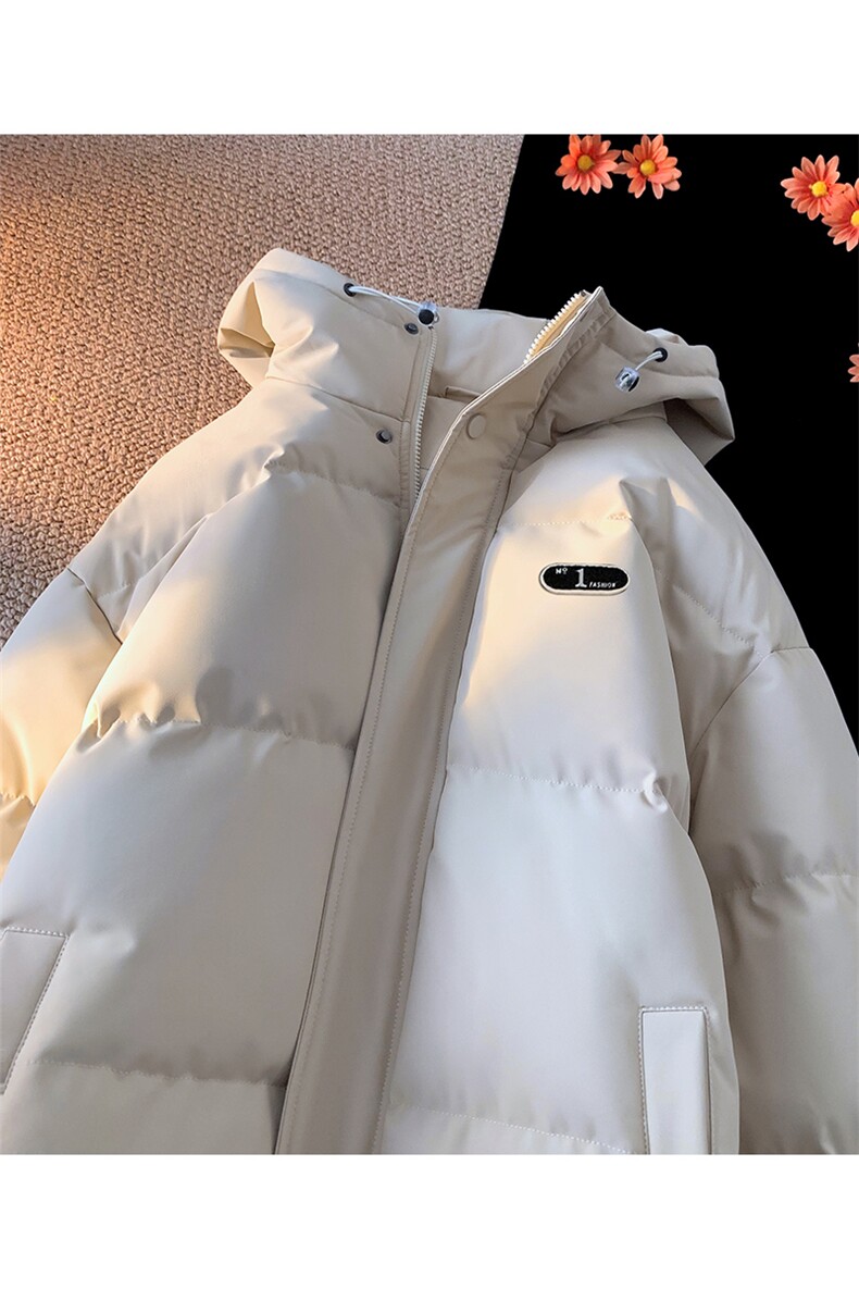 棉衣男冬季新款港风宽松加厚连帽羽绒棉学生棉服MF500-P69,男装棉衣,星座214-3