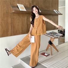 【新款】已开卖韩系南瓜色套装2C277-913-P155-K238，女装套装/套裙，2C277