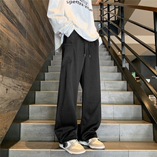 复古cleanfit裤子男秋季美式潮牌垂感褶皱休闲长裤，男装休闲裤，星座716-3