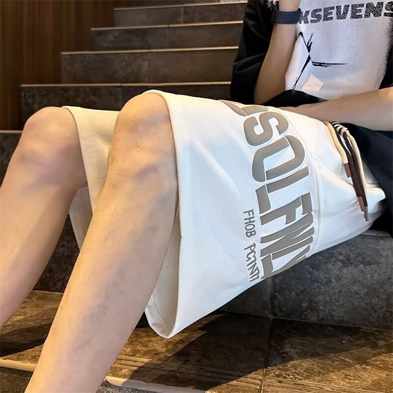 抖音品质同款男士菠萝格短裤休闲运动五分中裤子,男装牛仔裤,星座1013