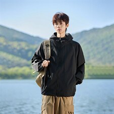 UPF50+有报告凉感轻薄透气宽松大码潮流防晒服DQC657-P48，男装防晒衣，电商B306