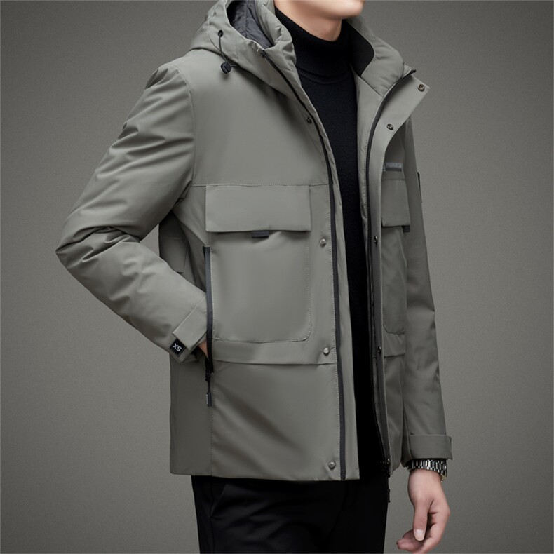 BAMJ-9615钱塘2020-2中年男士冬季厚款有帽百搭时尚羽绒服P175图片