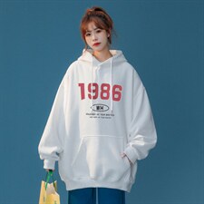2024春季新款小众连帽卫衣1986简约宽松印花外套insW254P35控58，男装卫衣，A247A