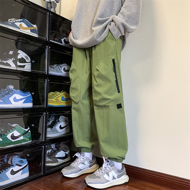 KP801P50港风工装休闲裤男宽松直筒束脚伞兵裤，男装休闲裤，星座1204-3