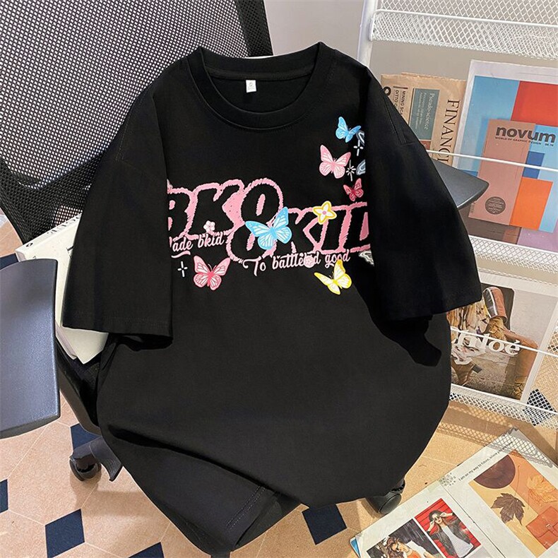 万针全刺绣工艺抖音得物高品质260克重磅纯棉双纱美式高街短袖T恤,男装T恤,电商A486