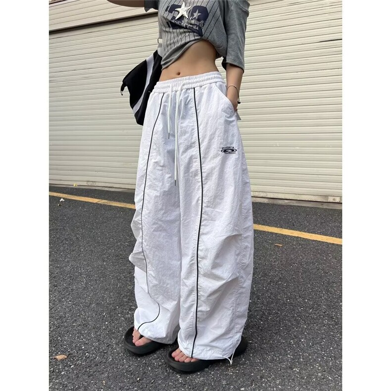 2025新款女童裤子夏季薄款儿童洋气工装裤速干长裤夏装女孩阔腿裤,女装休闲裤,星座1210-1