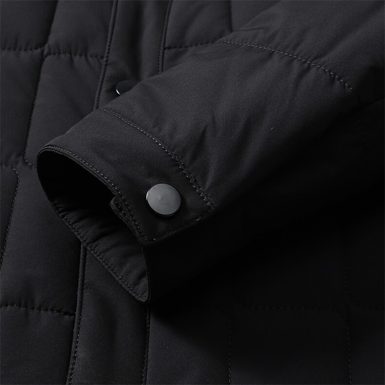 中年纯色棉衣加厚保暖冬季爸爸装外套翻领棉服上衣HM6623-P175,男装棉衣,电商B212（原钱塘6029）